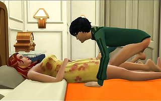 Son Fucks Sleeping Blonde Mom After They Had Dinner Together
