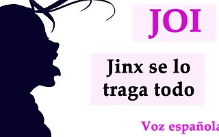 JOI con Jinx, quiere sacarte la leche a lo loco.