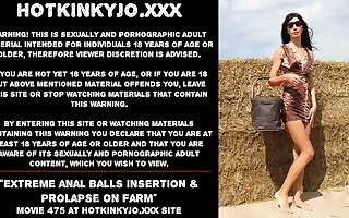 Hotkinkyjo innovative anal eyewash insertion & prolapse on farm