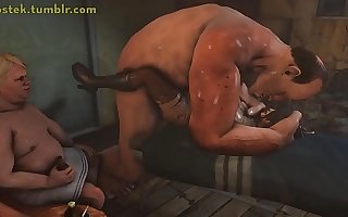 Humdinger fucked hard beside 3D monster porn animation