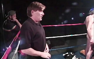 Two girls challenge be incumbent on the cock sucking title take box ring