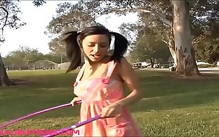 Gullibleteens.com teen hoola disk alfresco gets fucked together with feature splattered