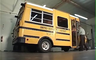 Schoolgirl gets fuck in bus on way home----Ebony-nice tits-BJ.Fuck and Facial